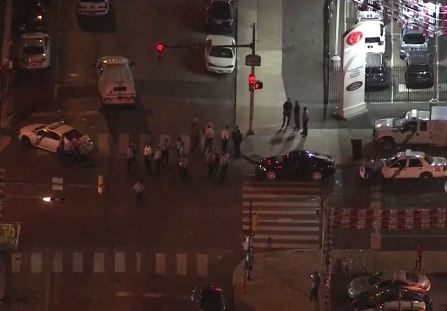 Scene of the shooting in west Philadelphia