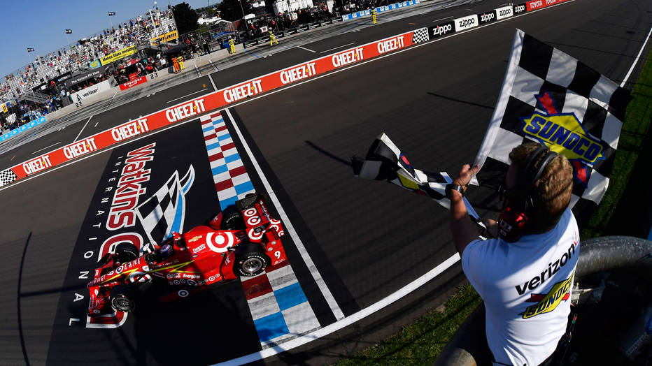 Dixon Chevrolet win Indy Car race at Watkins Glen Pagenaud extends points lead