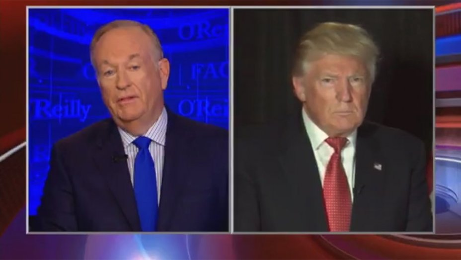 Screengrab                  Bill O'Reilly and Donald Trump