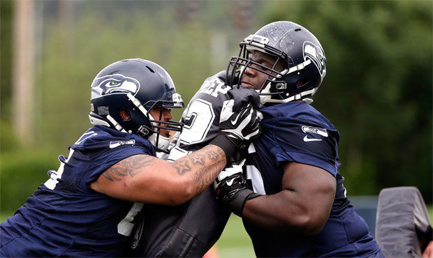 Seahawks rookie right guard Germain Ifedi did not practice a day after suffering a reported high-ankle sprain