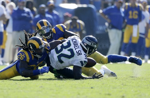 Los Angeles Rams' home opener tempts Emmy Awards guests