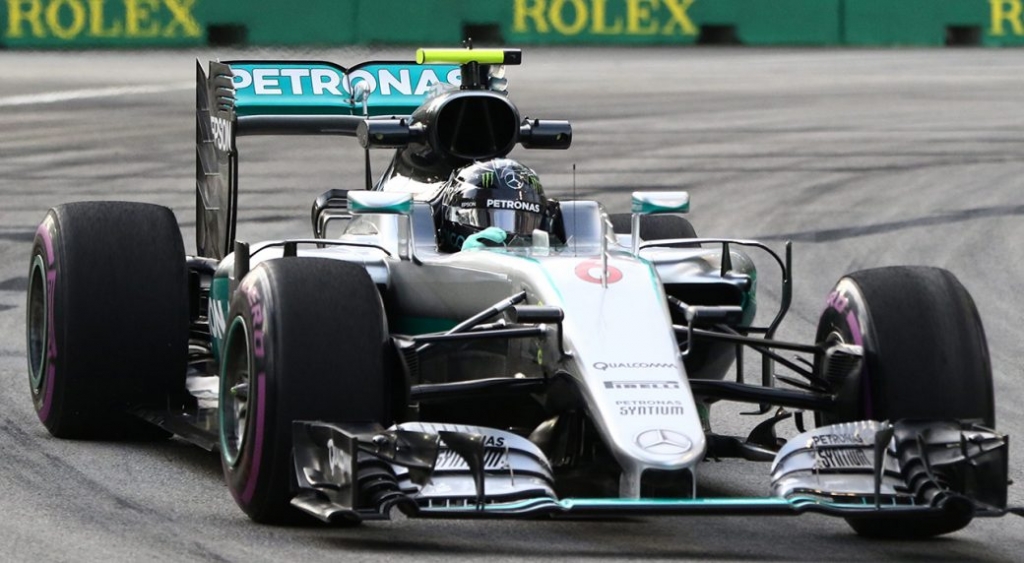 Rosberg sets best time in Singapore ahead of qualifying