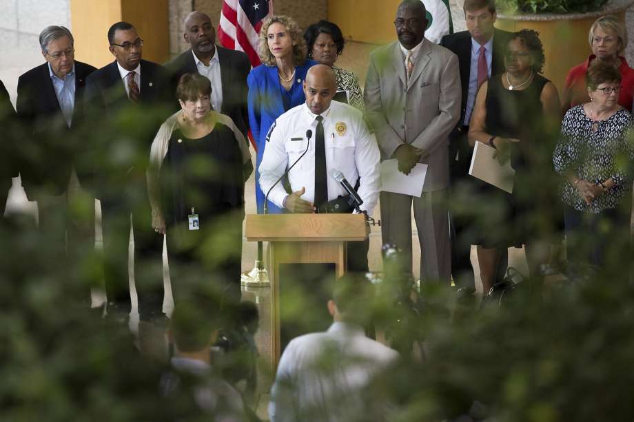 Charlotte-Mecklenburg Police Chief Kerr Putney say that 16 officers have sustained minor injuries and that one person has been arrested during protests that turned violent