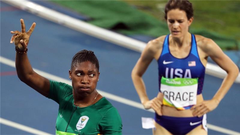 Semenya crossed the finish line over a second clear of her nearest rival