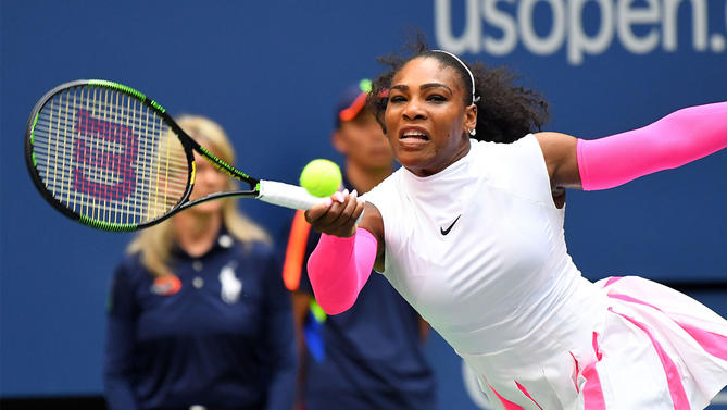 Serena Williams broke Roger Federer's record on Monday.                     USATSI