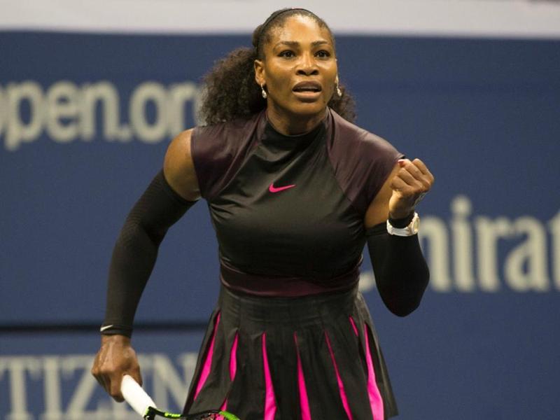 Serena Williams was hardly troubled in her first round tie