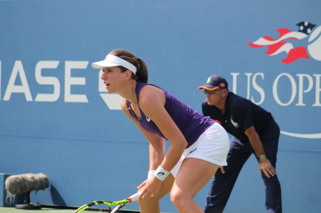 Konta in last 16