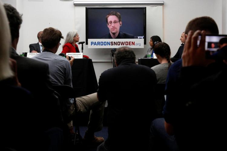 Snowden said whistleblowing was vital to democracy