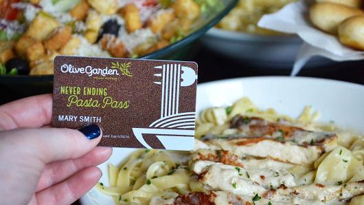 Olive Garden Never Ending Pasta Pass