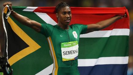 Caster Semenya broke her personal best to take 800 metres glory in Rio