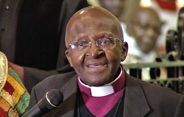 'Desmond Tutu in good spirits'