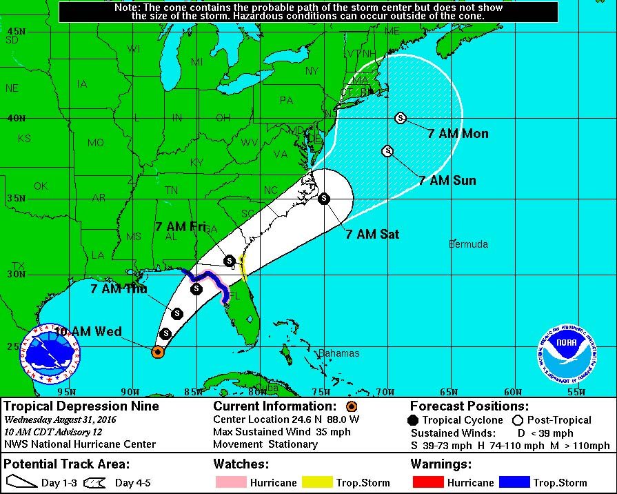 TRACKING THE TROPICS: Depression moves toward NC coast