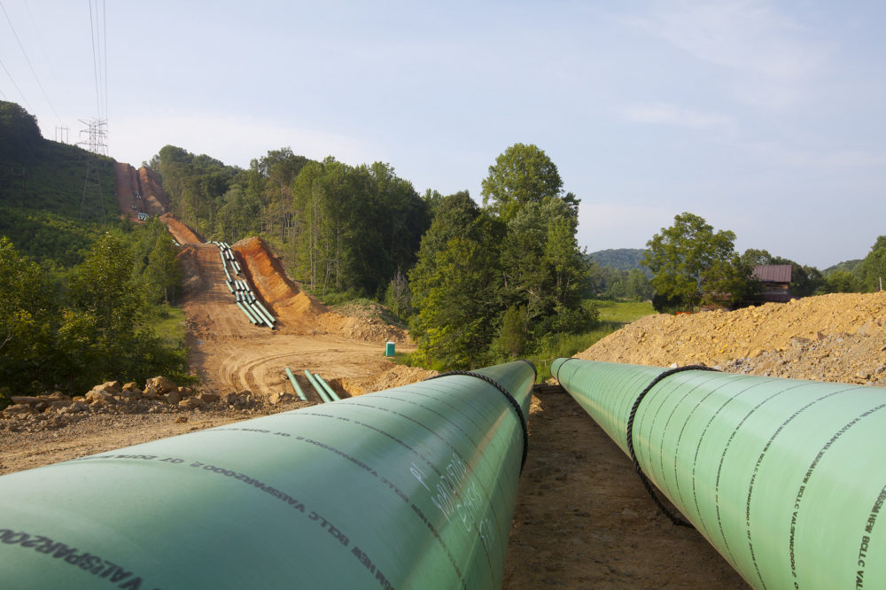 A large diameter pipeline construction by Houston-based pipeline company Spectra Energy