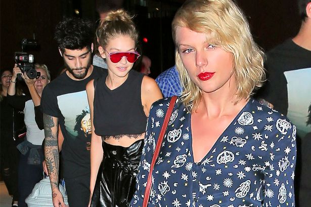 Taylor Swift goes to visit Gigi Hadid and Zayn Malik at Gigi's apartment