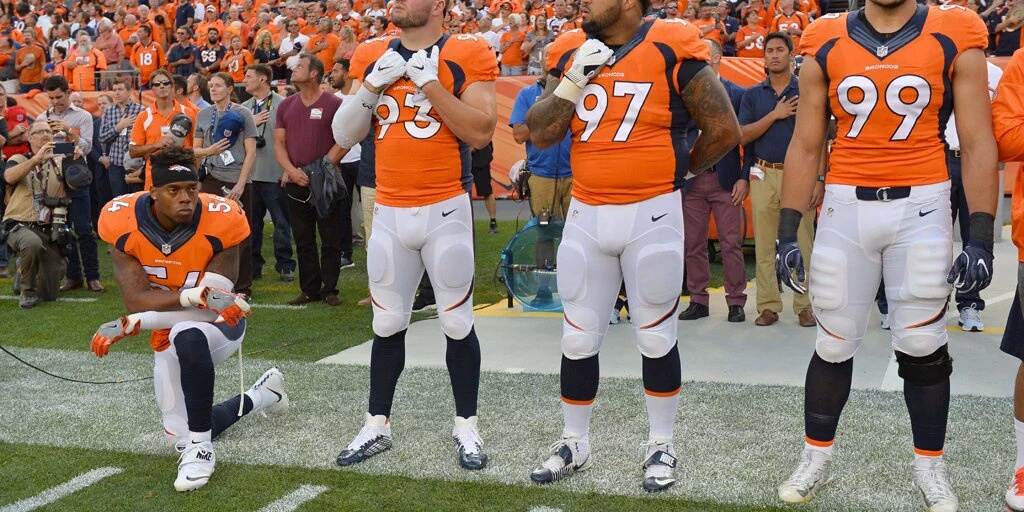 Broncos' Brandon Marshall becomes latest NFL player to kneel during anthem