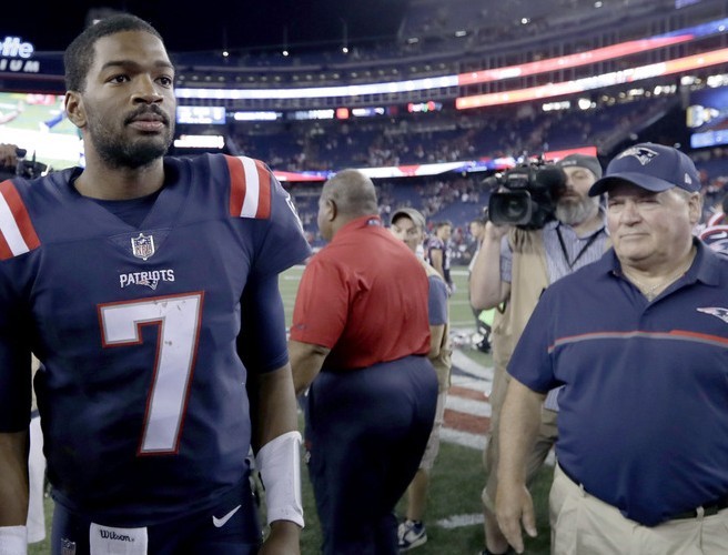 New England Patriots to look for fourth-string quarterback following injury to Jacoby Brissett