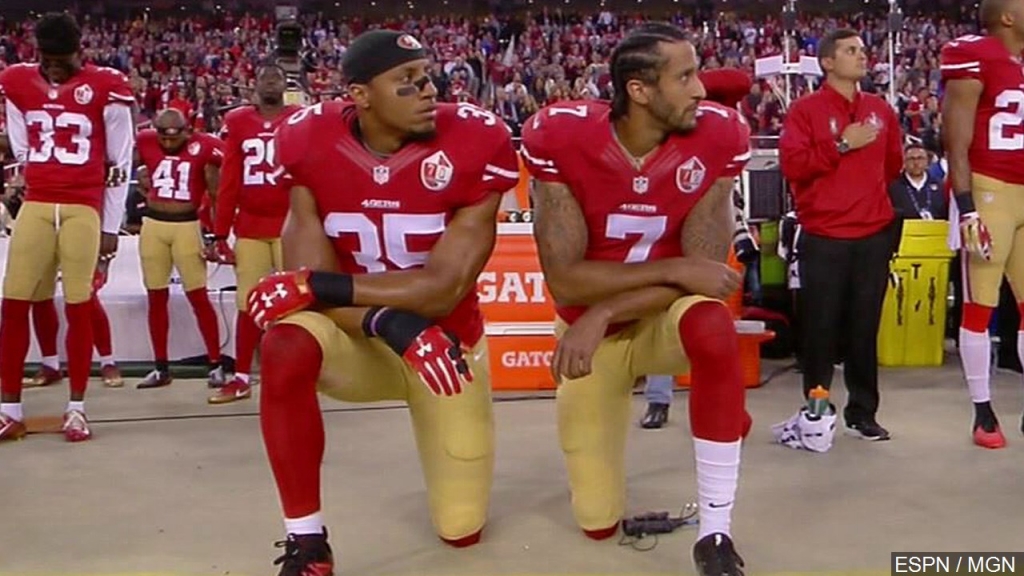 Many young athletes joining Colin Kaepernick's national anthem protest