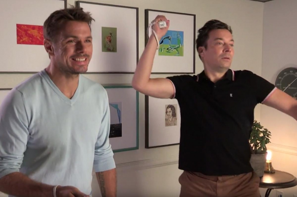 Stan Wawrinka and Jimmy Fallon