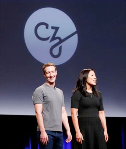 Pricilla Chan and her husband Mark Zuckerberg announce the Chan Zuckerberg Initiative to ‘cure prevent or manage all disease’ by the end of the century during a news conference at UCSF Mission Bay in San Francisco California U.S. September 21