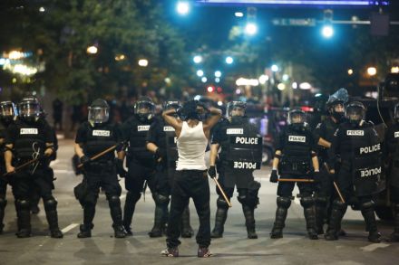 Riots in Charlotte after fatal police shooting