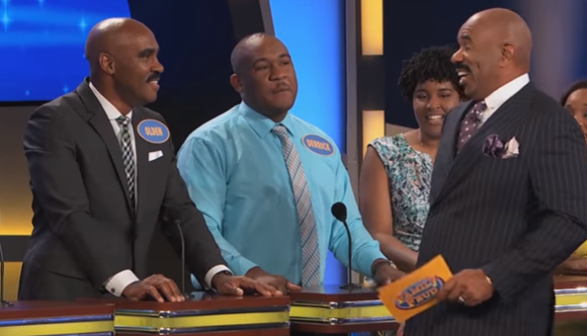 Steve Harvey Meets His Doppelganger on Family Feud