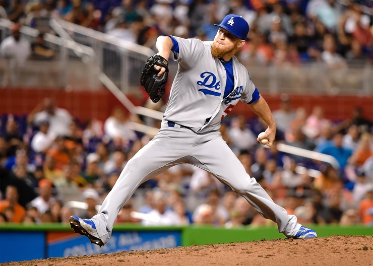 Steve Mitchell  USA Today Sports   Dodgers relief pitcher J.P. Howell throws during the fifth inning against the Marlins at Marlins Park on Friday