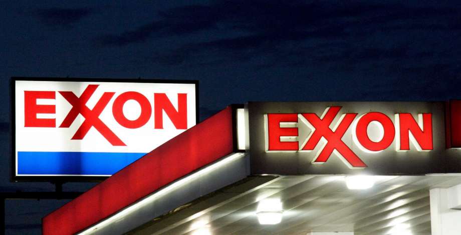 20 2008 shows an Exxon sign at a station in Manassas Virginia. Wall Street stocks mostly fell early