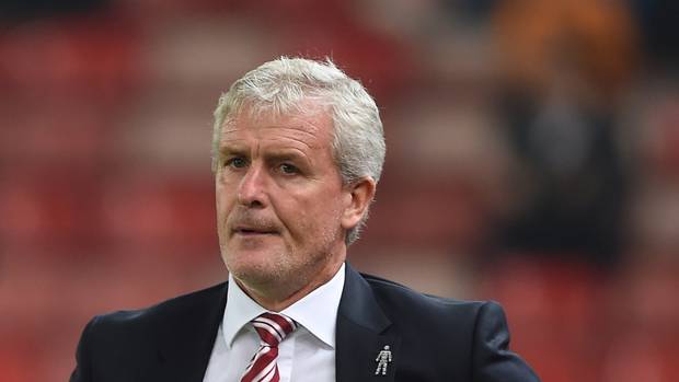 Stoke City manager Mark Hughes is under pressure at Stoke with his side bottom of the Premier League