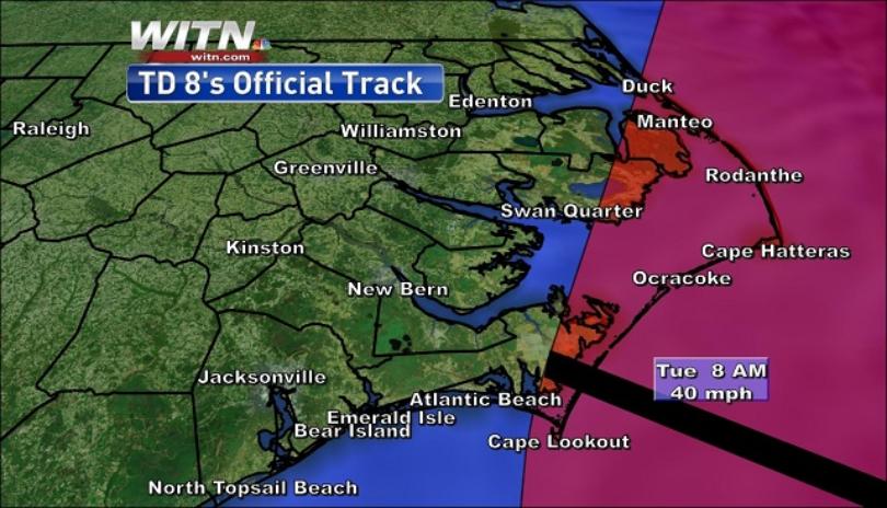 TRACKING THE TROPICS: Depression moves toward NC coast