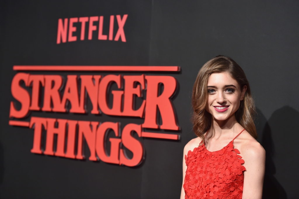 Actress Natalia Dyer attends the Premiere of Netflix's'Stranger Things at Mack Sennett Studios