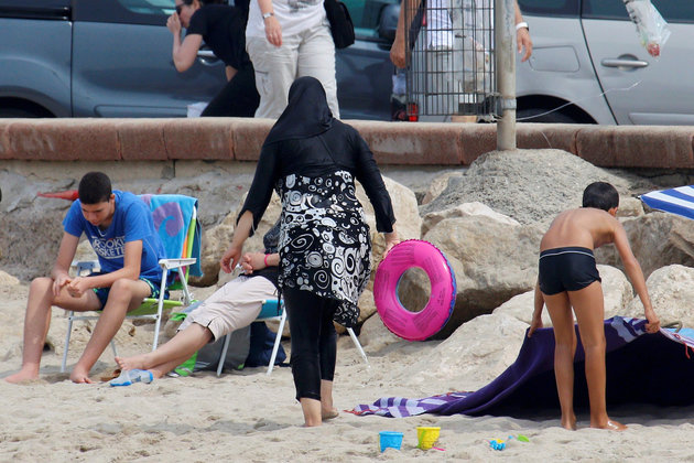 Stringer  Reuters
A Muslim woman wears a burkini on a beach in Marseille France earlier this month