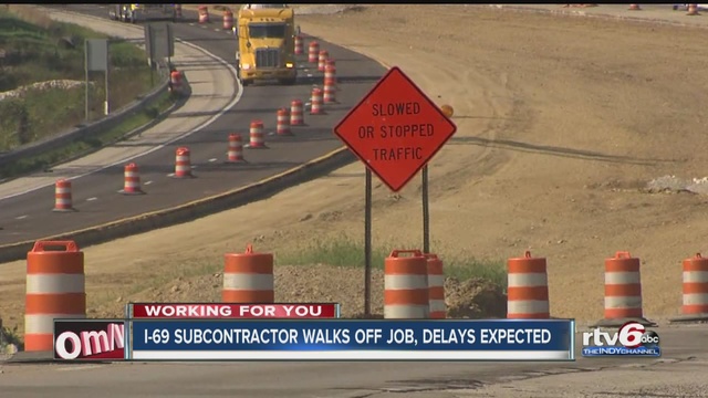 Subcontractors say they have not been paid for work already completed on I-69                      WRTV