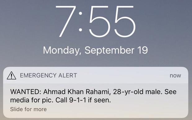 Man Wanted Over NYC Bombing Identified In City-Wide Phone Alert