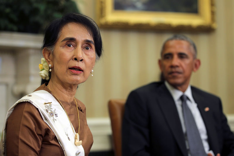 Aung San Suu Kyi_Barack Obama