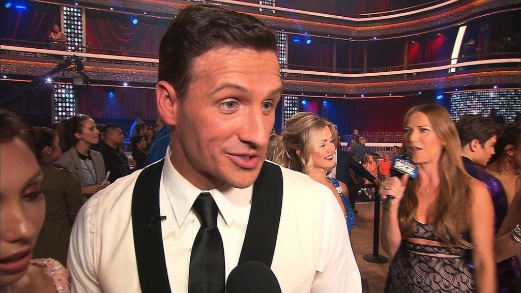 Ryan Lochte responds after protesters rush stage following his 'DWTS' performance (Video)