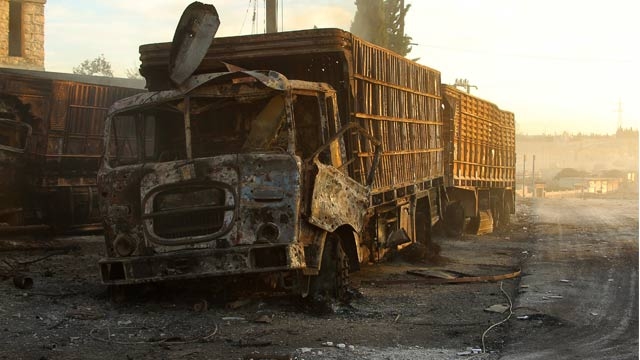 Syria convoy attack US general says 'no doubt&#039 Russia is to blame