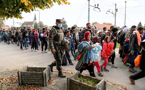 Syrian refugees in Europe. Credit Wikimedia Commons