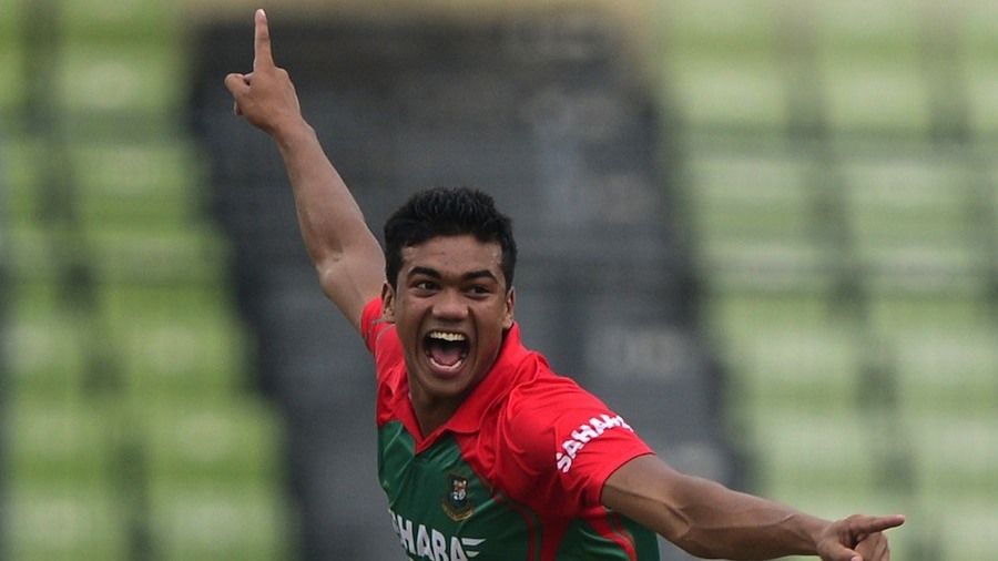 Taskin Ahmed was selected for his first international match since he was suspended for an illegal action in March