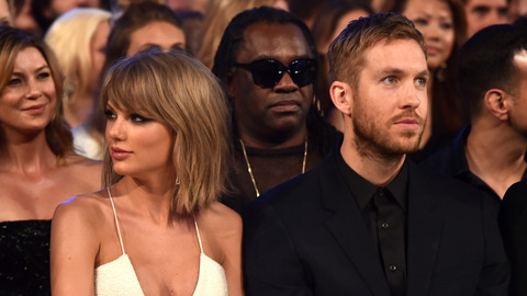 Taylor Swift and Calvin Harris attend the 2015 Billboard Music Awards together