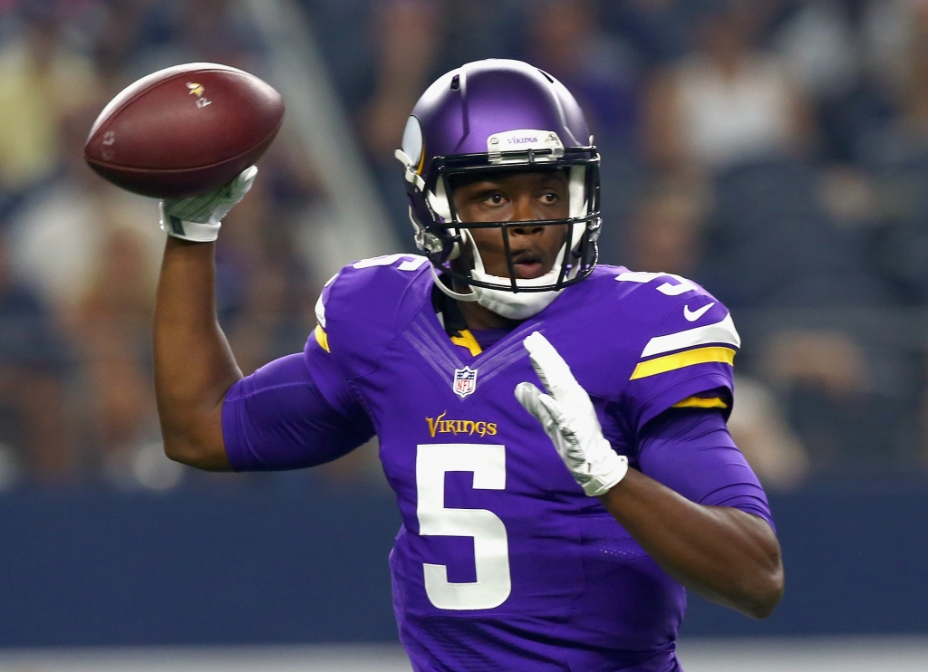 Teddy Bridgewater #5 of the Minnesota Vikings