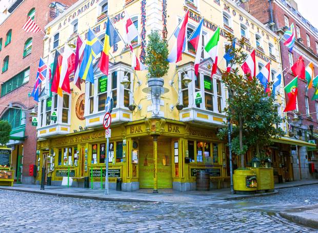 Temple Bar got the top marks in the survey