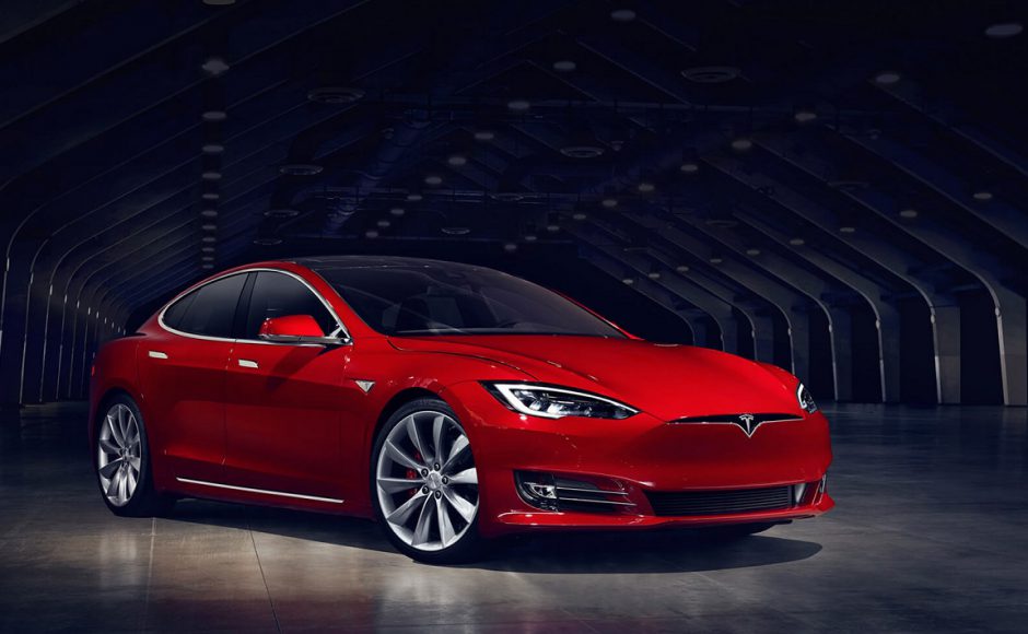 Tesla's Model S car which comes with the Autopilot feature. Pic Tesla