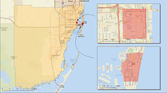 The Florida Department of Health has identified two areas in Miami with active transmission of Zika virus