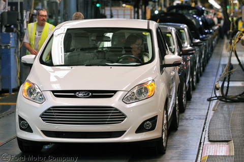 The Ford Focus on the line