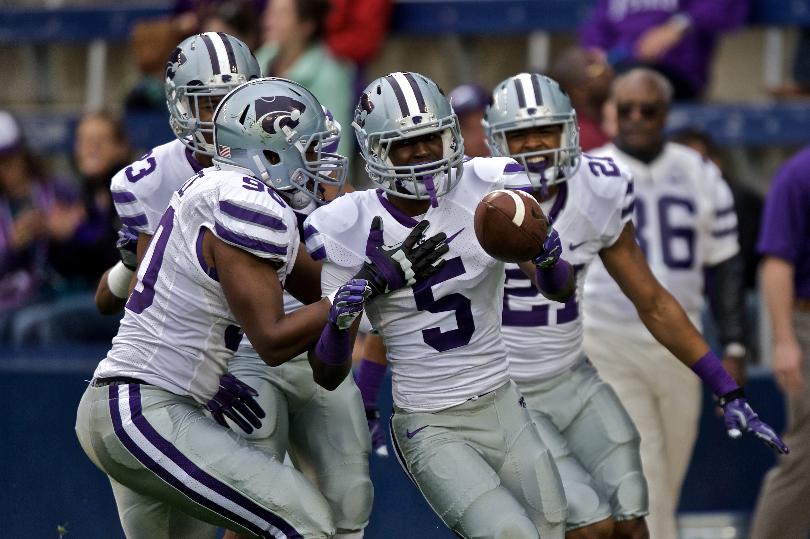 The Kansas State Wildcats play during their 2015 Purple  White Spring Game at Sporting Park in Kansas City Kan. on Sturdy April 25th 2015