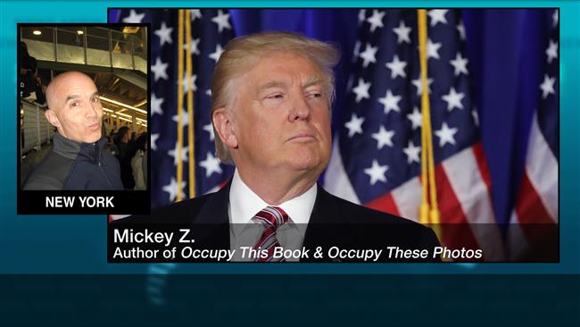 “The Republican party has nominated an accused racist,” said Mickey Z. a writer editor blogger and novelist living in New York City