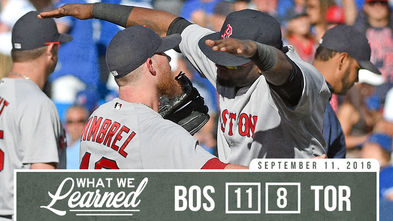 039;What we learned&#039: Red Sox&#039 11-8 win over the Blue Jays