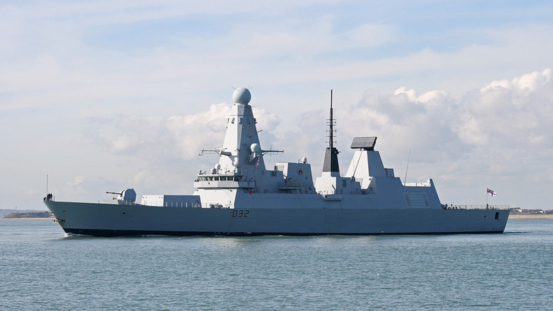 The Type 45 stealth destroyer HMS Daring