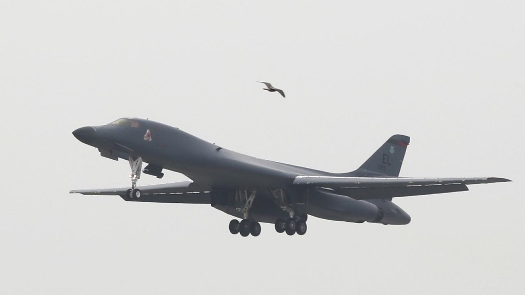 The US has sent another bomber aircraft to South Korea in yet another show of might to North Korea