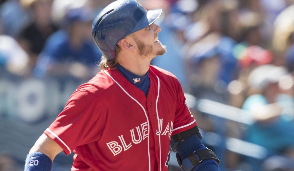 Toronto's Josh Donaldson watches his second homer clear the fence in the seventh inning of the Blue Jays victory Sunday at home against Minnesota